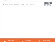 Tablet Screenshot of fearlessrevival.com